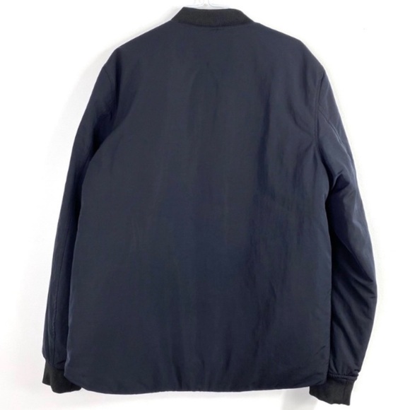 EVERLANE Filled Zip up Bomber Jacket in Black Size M NWOT - Picture 4 of 9